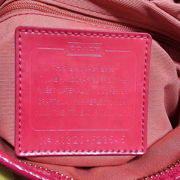 Coach Vintage Y2K Pink and Multicolor Fabric  Crossbody Bag - Picture 6 of 9